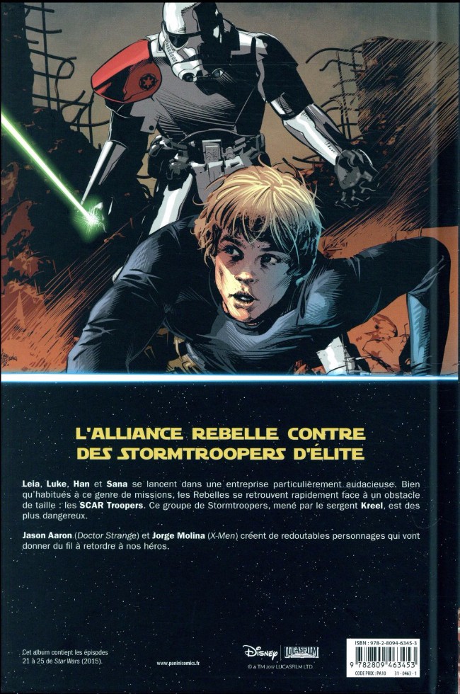 Verso de l'album Star Wars Tome 4 Le Dernier Vol du Harbinger