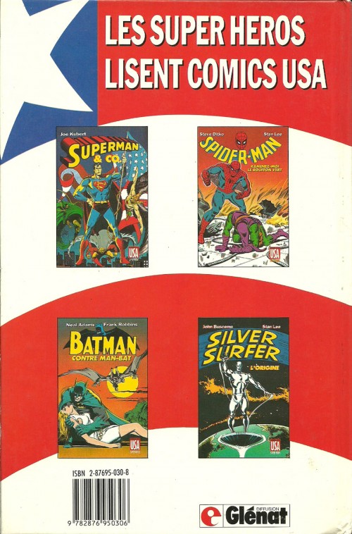 Verso de l'album Super Héros Tome 1 Superman & Co