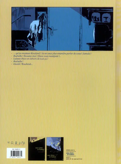 Verso de l'album Une âme à l'amer Tome 1 Akt.1