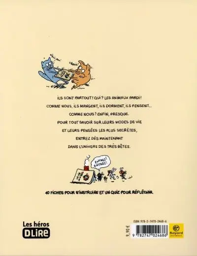 Verso de l'album La Vie des très bêtes Tome 1
