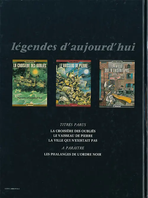 Verso de l'album La Ville qui n'existait pas