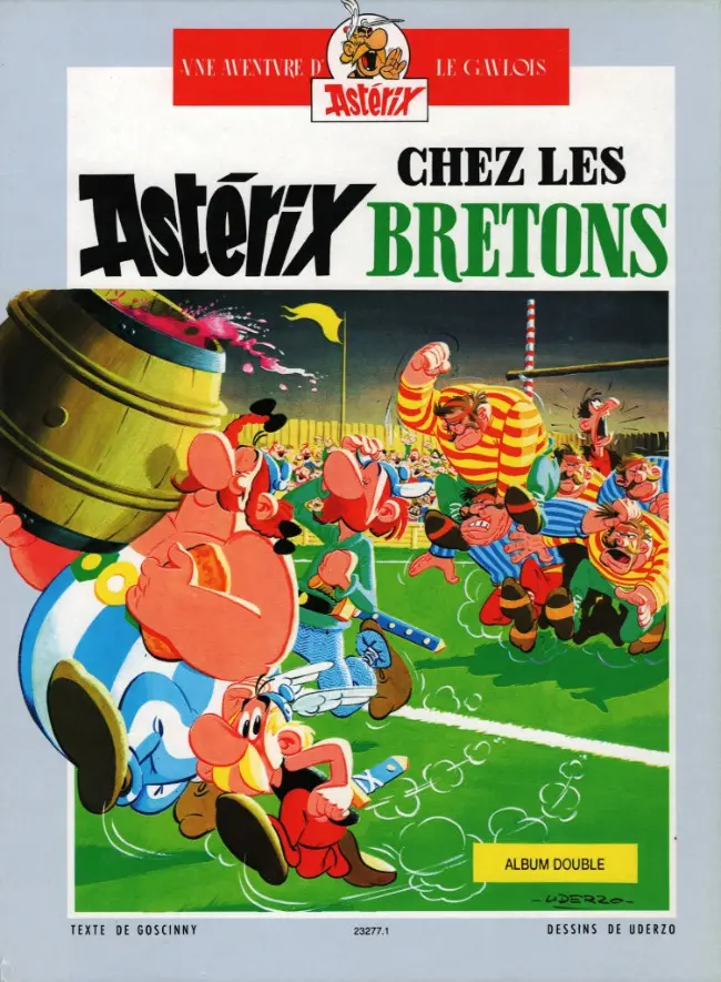 Verso de l'album Astérix Tomes 7 et 8 Le combat des chefs / Astérix chez les bretons