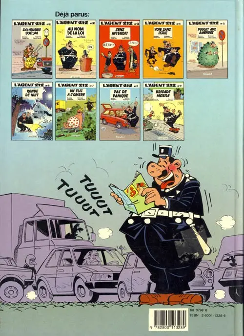 Verso de l'album L'Agent 212 Tome 1 24 heures sur 24