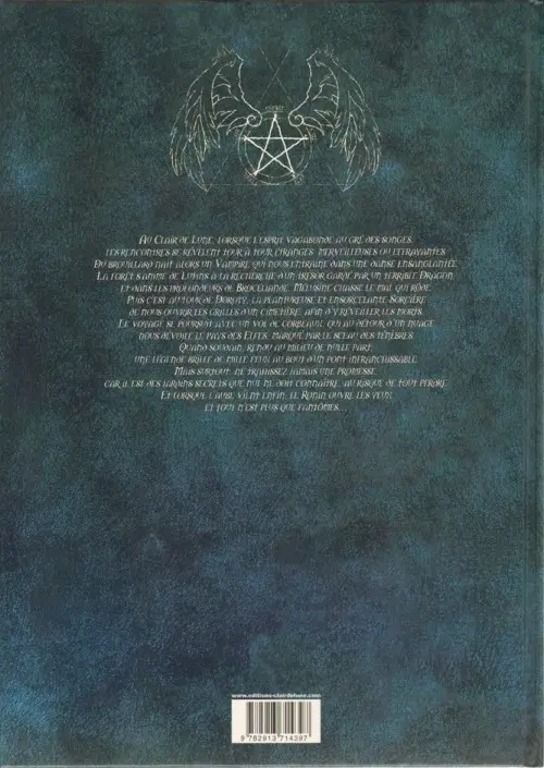 Verso de l'album Au Clair de Lune