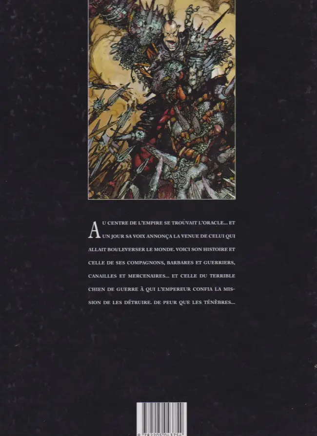 Verso de l'album Chroniques de la Lune Noire Tome 1 Le Signe des Ténèbres