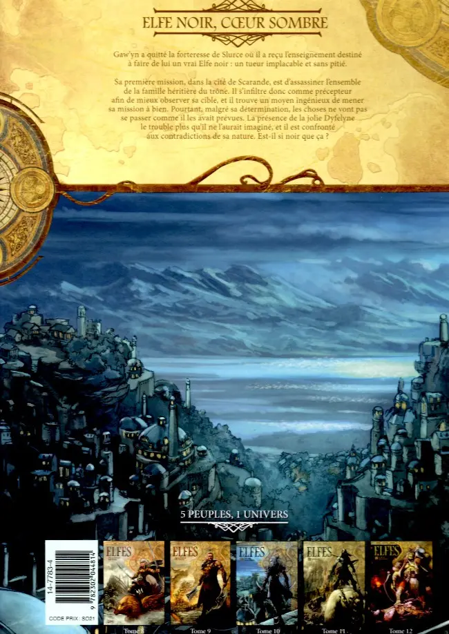 Verso de l'album Elfes Tome 10 Elfe noir, cœur sombre