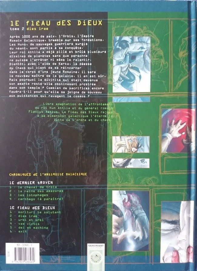 Verso de l'album Le Fléau des dieux Tome 2 Dies Irae