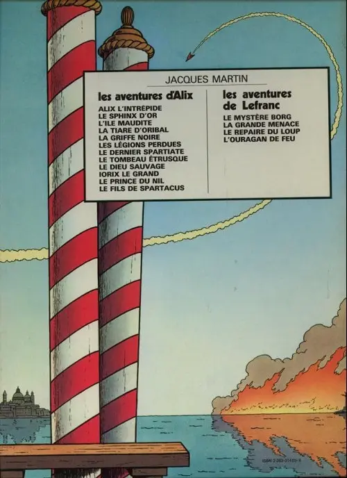 Verso de l'album Lefranc Tome 4 Le repaire du loup