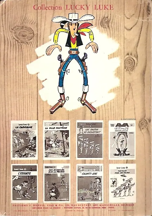 Verso de l'album Lucky Luke Tome 9 Des rails sur la prairie