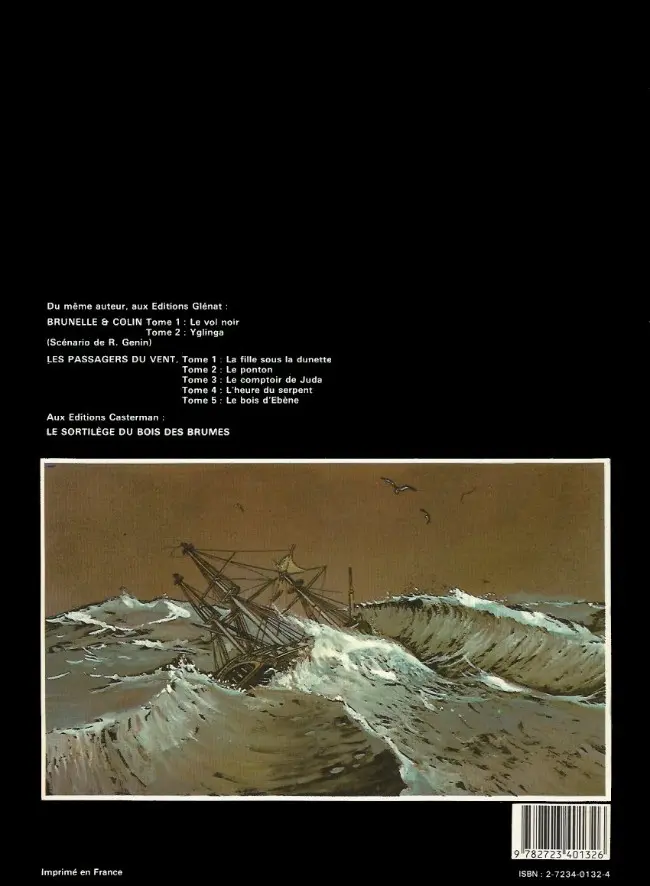 Verso de l'album Les Passagers du vent Tome 1 La fille sous la dunette