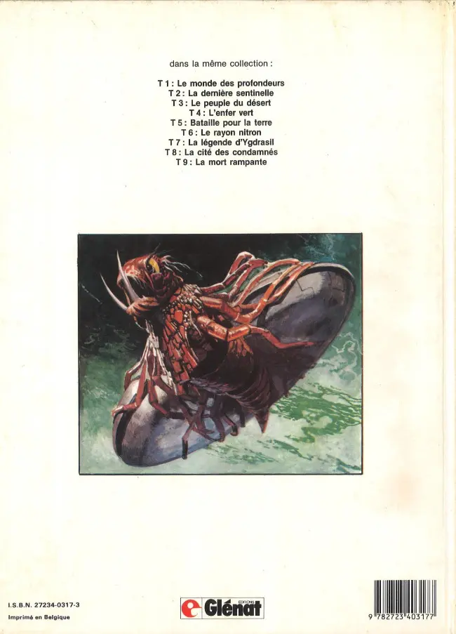 Verso de l'album Storm Tome 5 Bataille pour la Terre