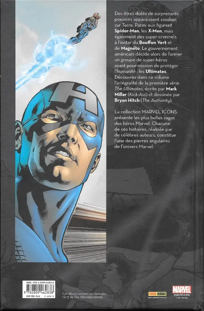 Verso de l'album Ultimates Tome 1 Ultimates 1