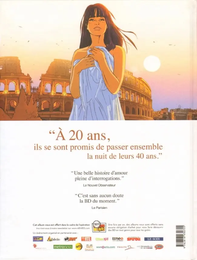 Verso de l'album Une nuit à Rome Livre 1