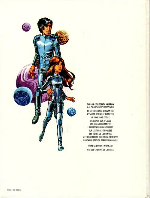 Verso de l'album Valérian Tome 2 L'empire des milles planètes