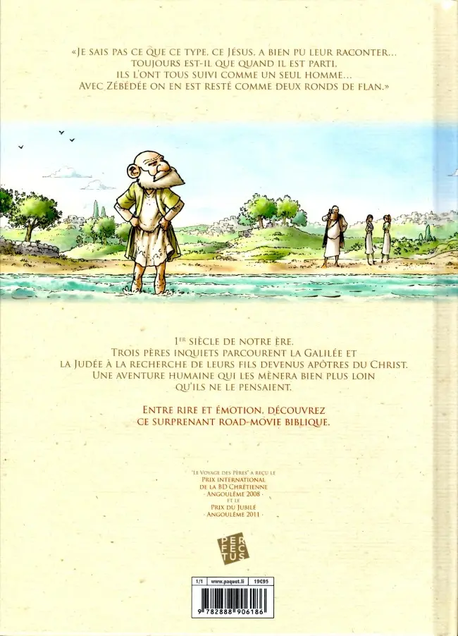 Verso de l'album Le Voyage des pères