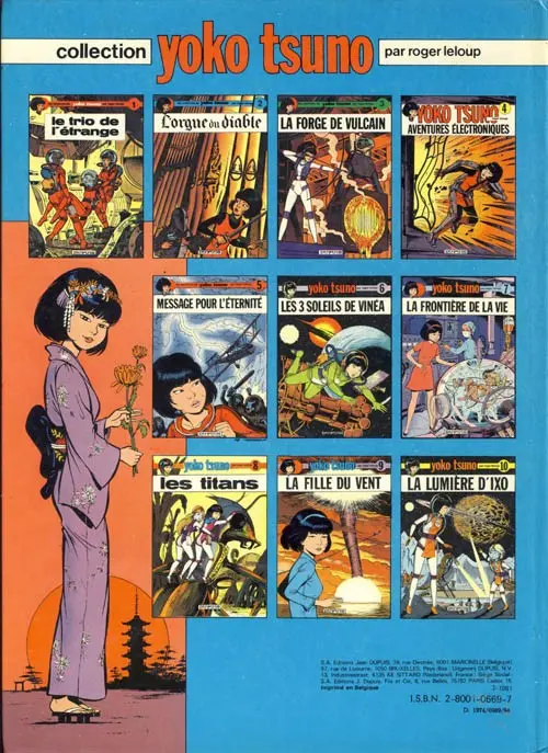 Verso de l'album Yoko Tsuno Tome 4 Aventures électroniques