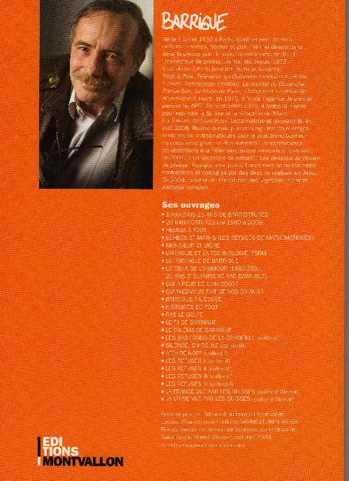 Verso de l'album Barricatures Tome 29 2009 - L'Année à traits tirés (Atchoum)
