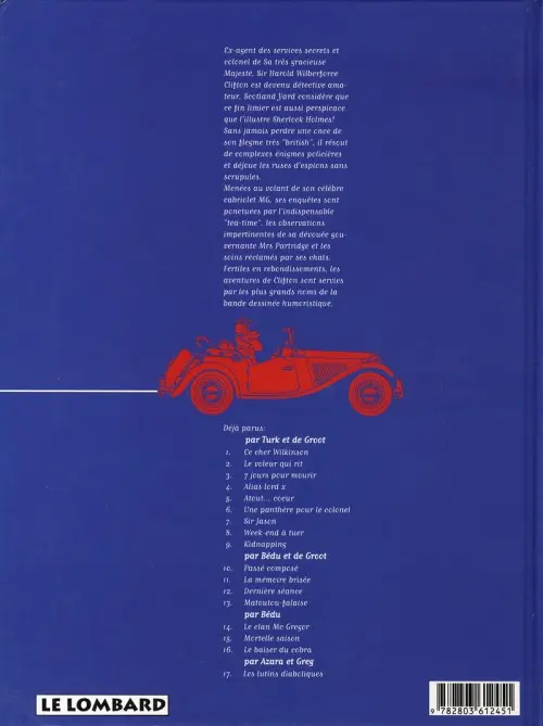 Verso de l'album Clifton Tome 17 Les lutins diaboliques