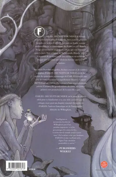 Verso de l'album Fables 1001 Nuits de Neige