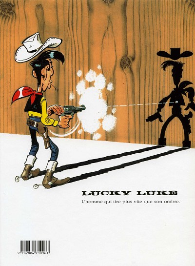 Verso de l'album Lucky Luke Tome 71 L'artiste peintre