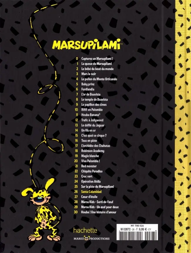 Verso de l'album Marsupilami Tome 26 Santa Calamidad