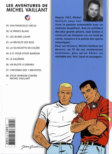 Verso de l'album Michel Vaillant La Collection Tome 29 San Francisco Circus