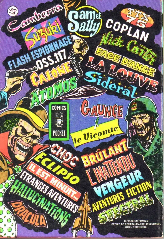 Verso de l'album Richard Dragon - Combattant du Kung-Fu Album N° 3