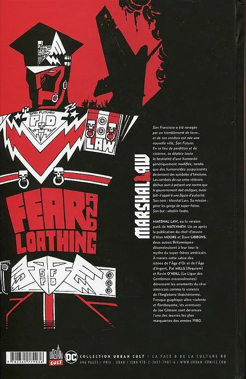 Verso de l'album Marshal Law Marshal law integrale