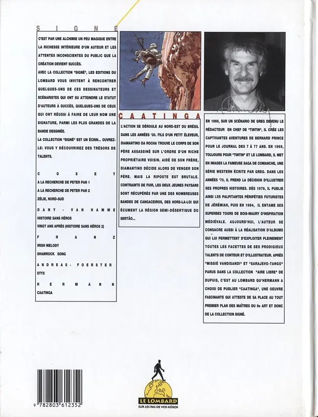 Verso de l'album Caatinga