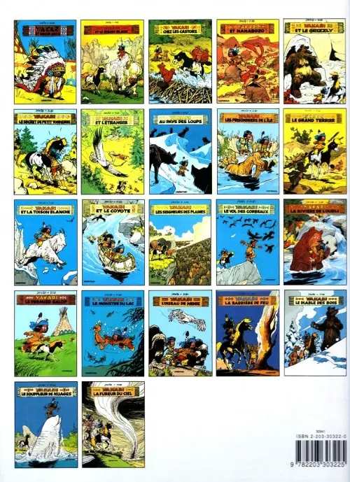 Verso de l'album Yakari Tome 22 La fureur du ciel