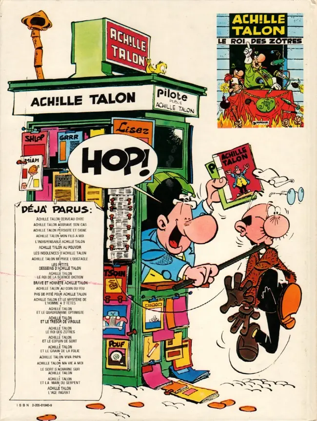 Verso de l'album Achille Talon Tome 16 Achille Talon et le trésor de Virgule