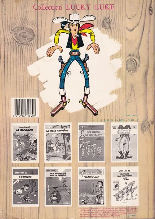 Verso de l'album Lucky Luke Tome 31 Tortillas pour les Dalton