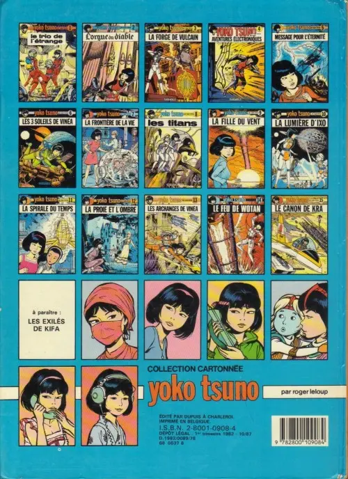 Verso de l'album Yoko Tsuno Tome 12 La proie et l'ombre