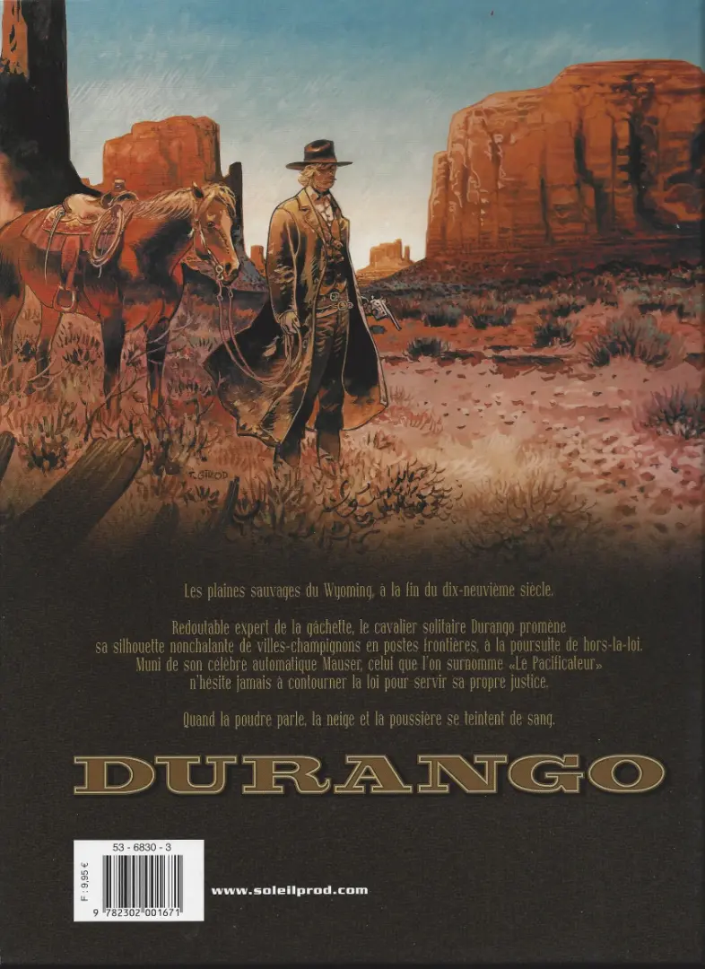 Verso de l'album Durango Tome 10 La proie des chacals