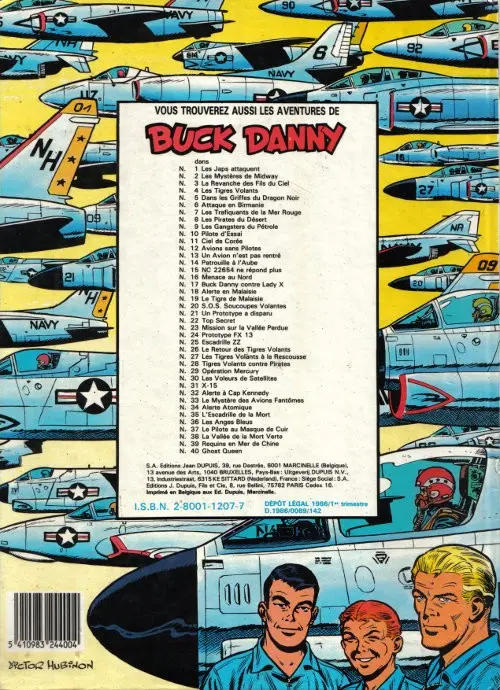 Verso de l'album Buck Danny Tome 11 Ciel de Corée