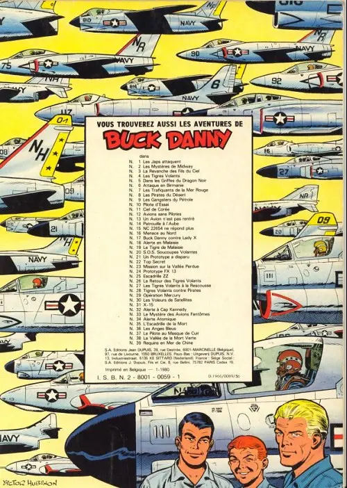 Verso de l'album Buck Danny Tome 22 Top secret
