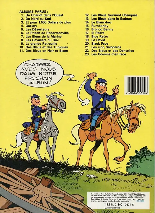 Verso de l'album Les Tuniques Bleues Tome 17 El Padre