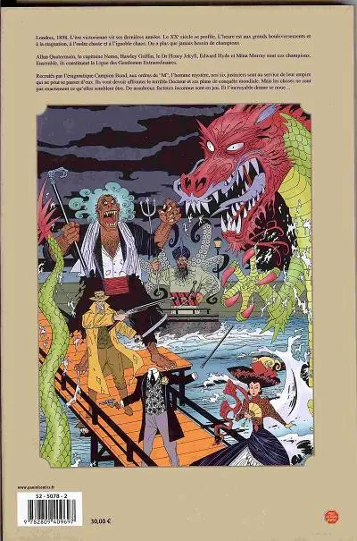 Verso de l'album La Ligue des Gentlemen Extraordinaires L'Intégrale 1