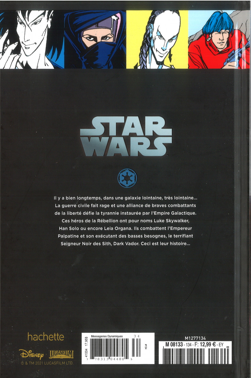 Verso de l'album Star Wars - Légendes - La Collection #134 Star Wars Classic - #95 à 97, #99, #101 et X-Wing touche sa cible