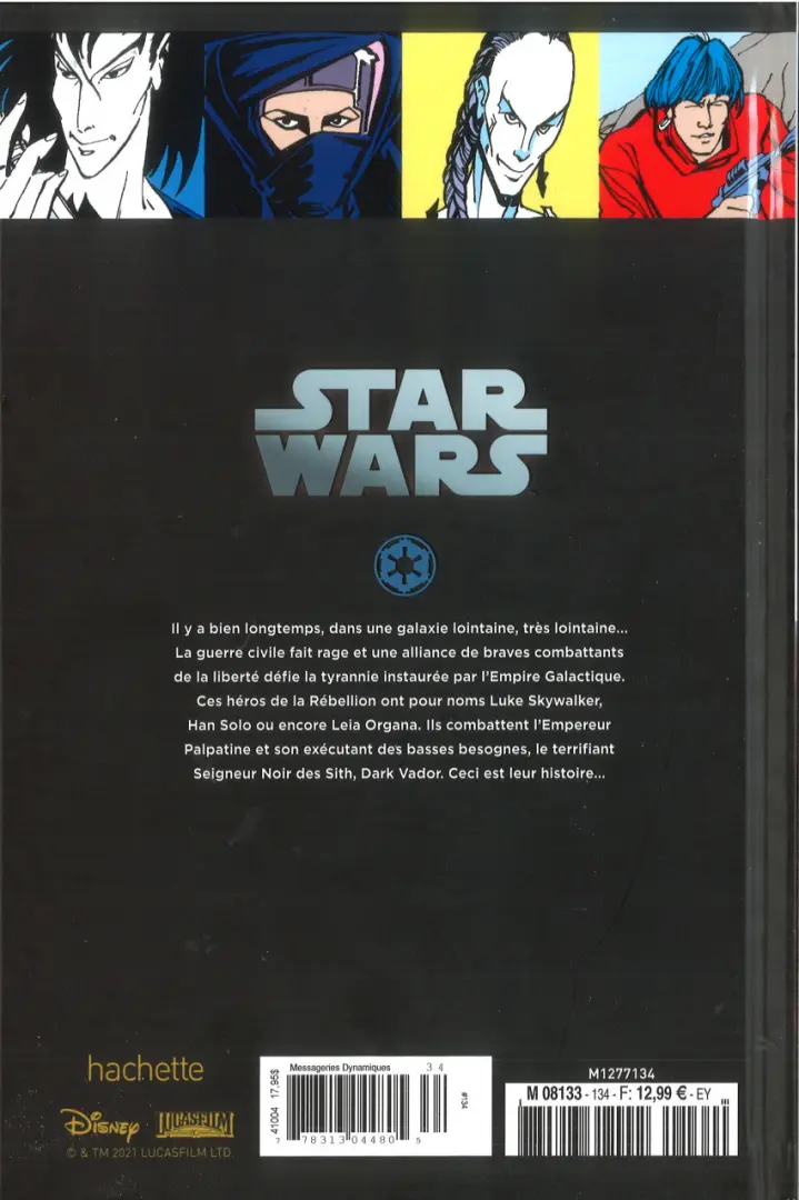 Verso de l'album Star Wars - Légendes - La Collection Tome 134 Star Wars Classic - #95 à 97, #99, #101 et X-Wing touche sa cible