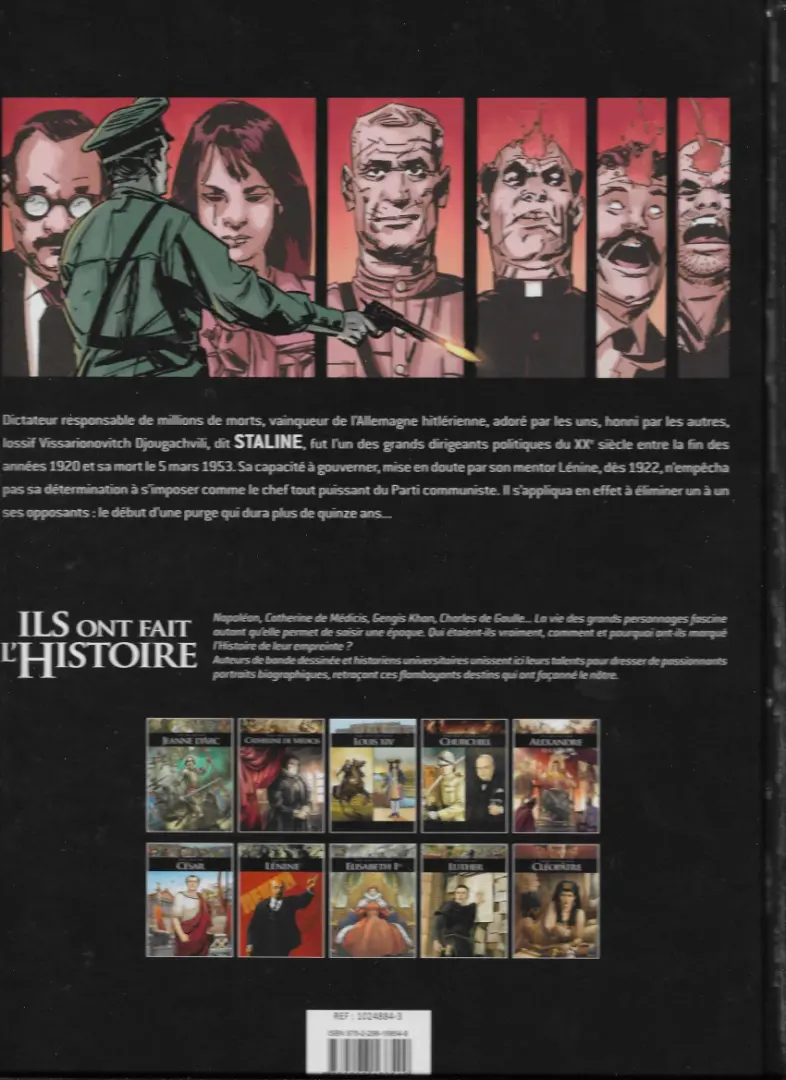 Verso de l'album Ils ont fait l'Histoire Tome 32 Staline