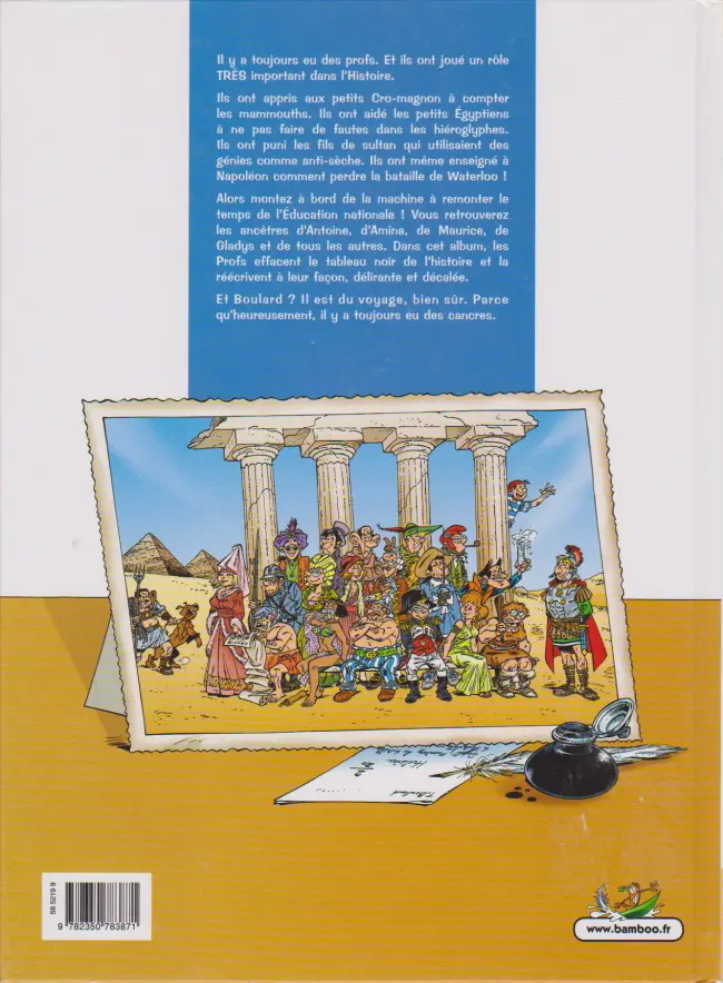 Verso de l'album Les profs refont l'histoire Tome 1