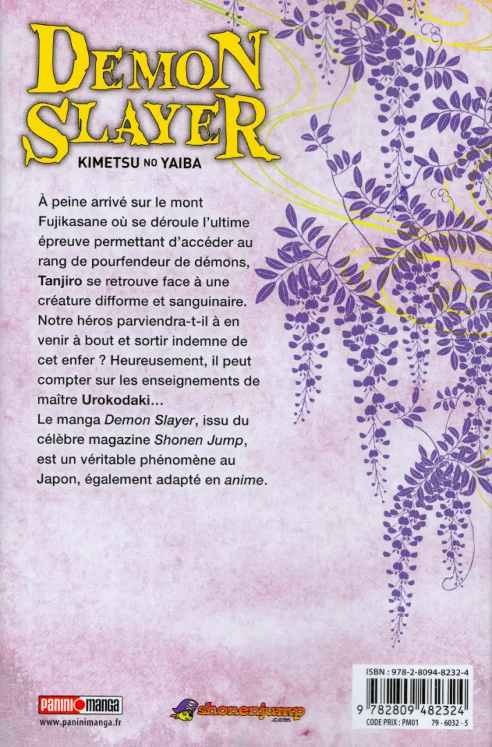 Verso de l'album Demon Slayer - Kimetsu no yaiba 2