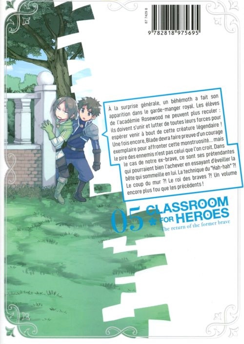 Verso de l'album Classroom for Heroes 05