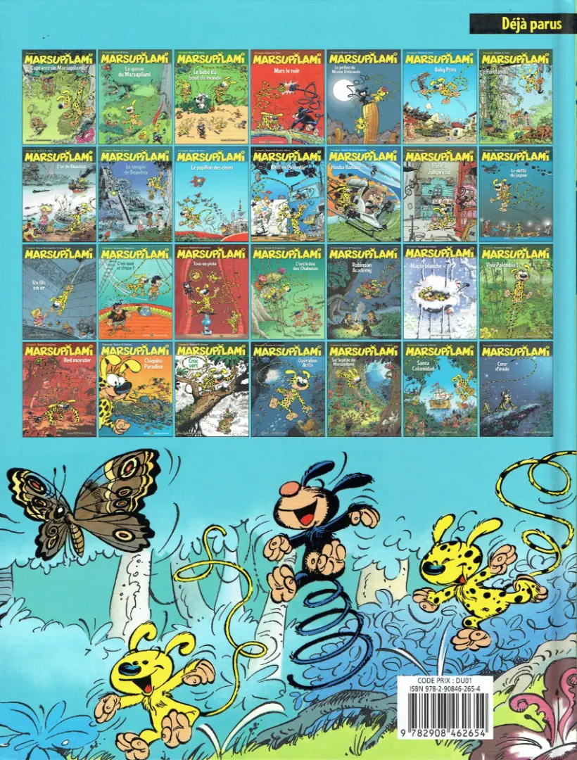 Verso de l'album Marsupilami Tome 9 Le papillon des cimes