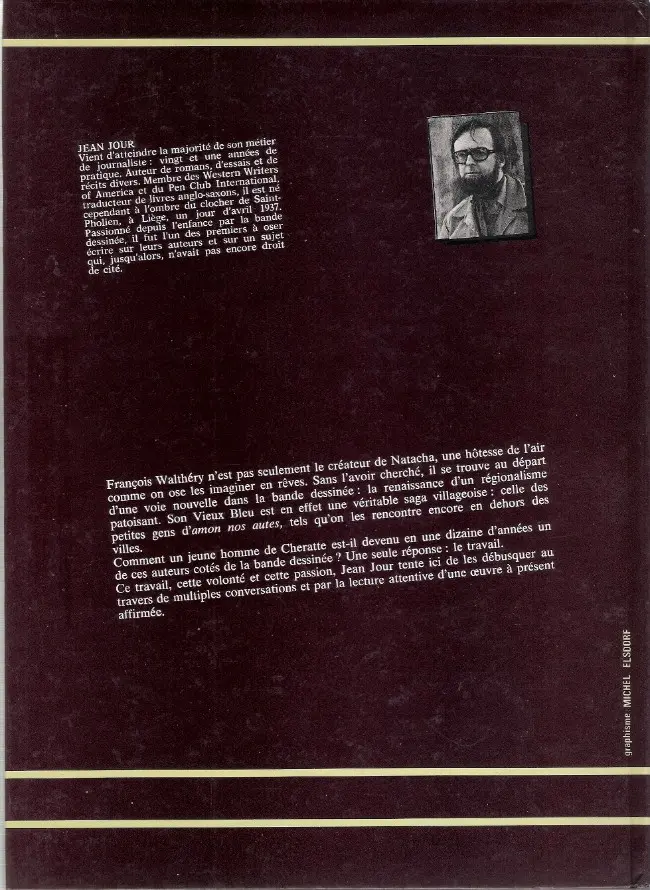 Verso de l'album F. Walthéry