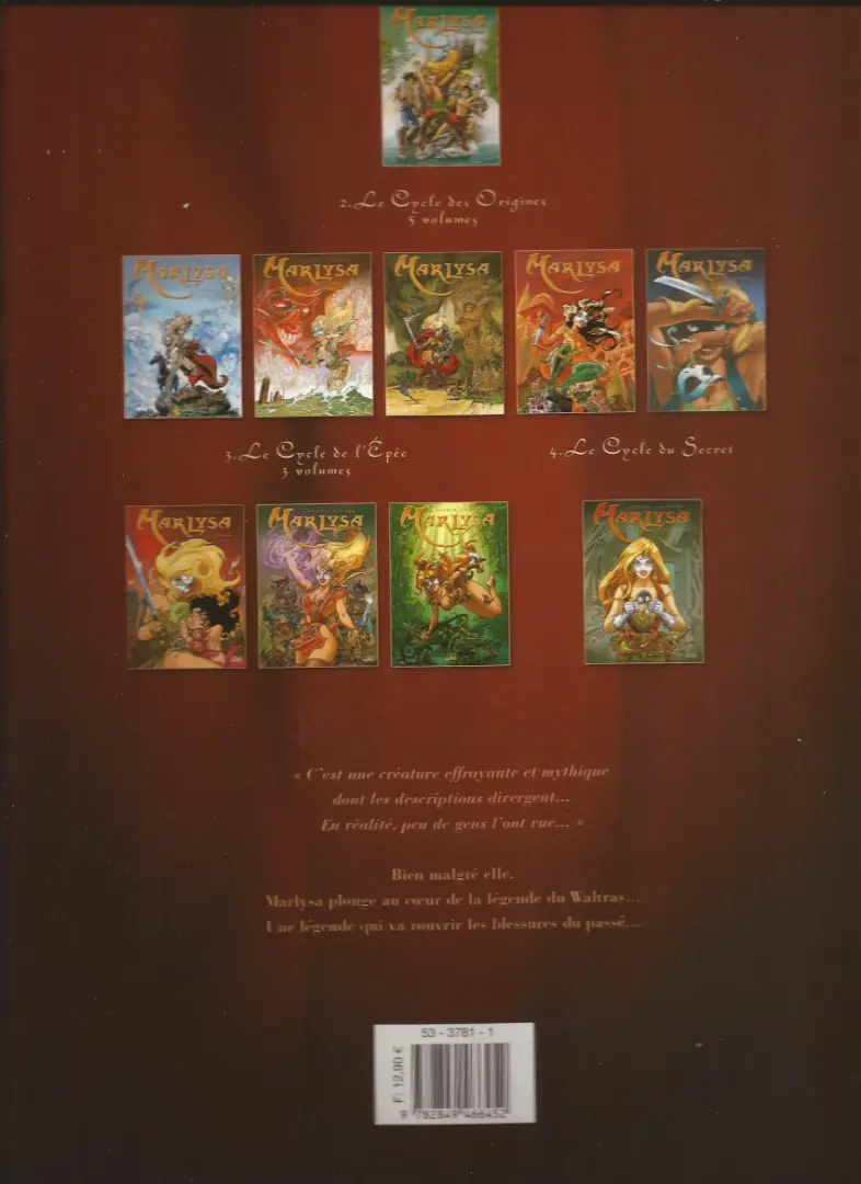 Verso de l'album Marlysa Tome 7 Le Waltras