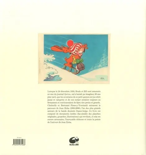 Verso de l'album Boule et Bill - L'art de Roba