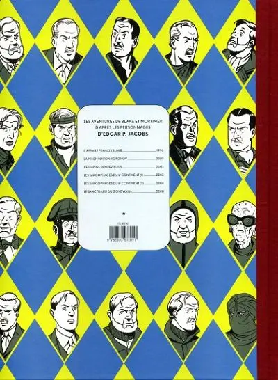 Verso de l'album Blake et Mortimer Tome 15 L'étrange rendez-vous
