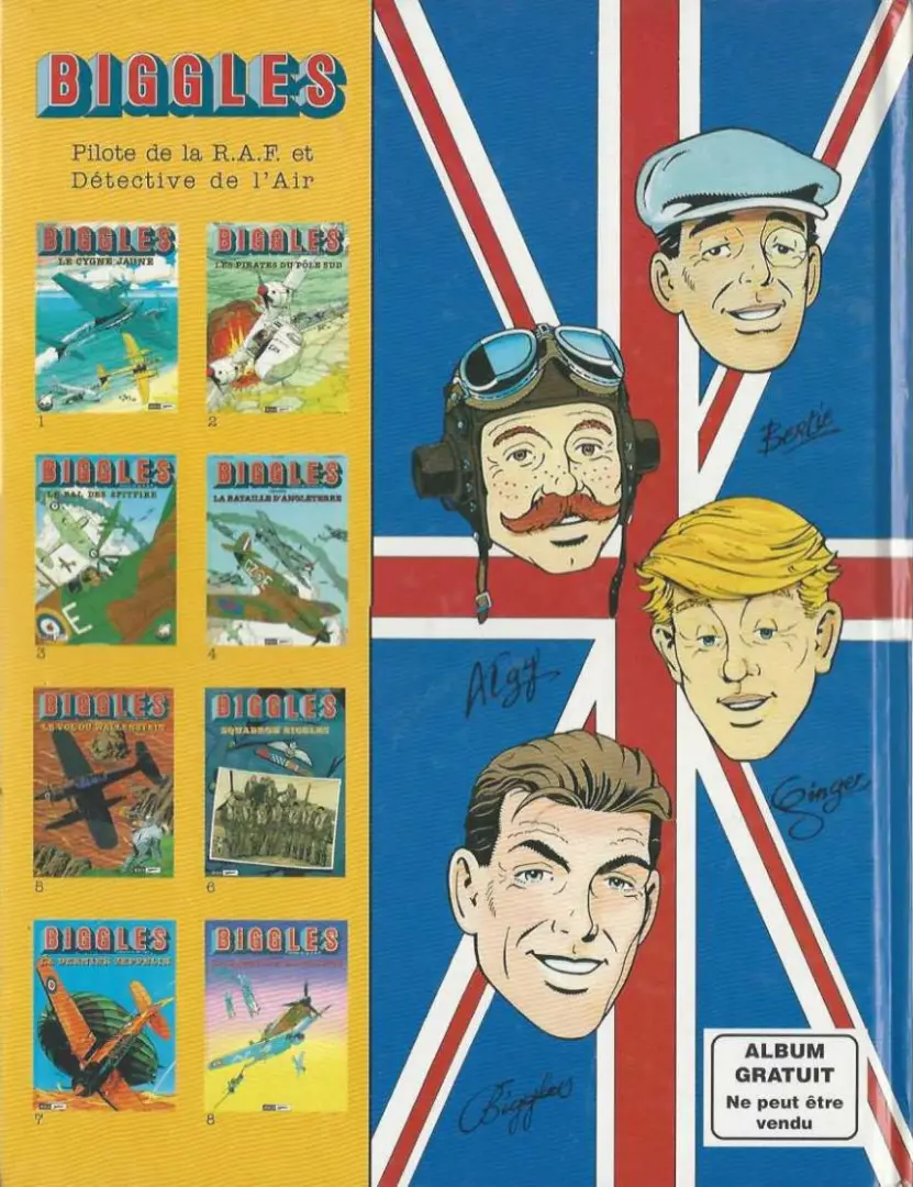 Verso de l'album Biggles Tome 9 La 13e dent du diable